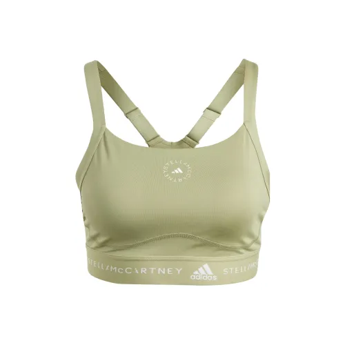 Adidas x Stella McCartney Co titled Series Truepurpose Средняя поддержка Бюстгальтер Спортивное белье Женские TENT Зеленый