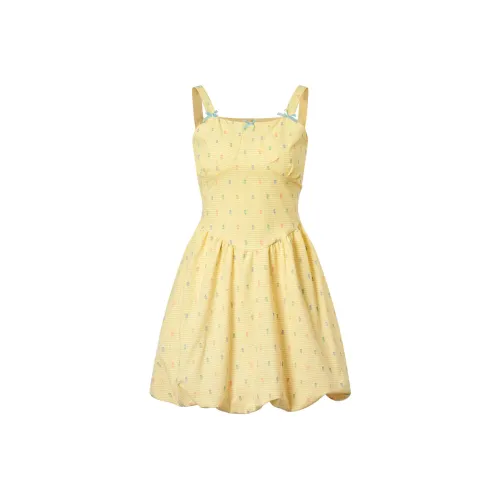 ZUKIZUKI Желтые Женские Слиплатья