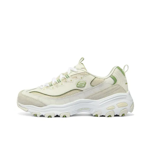 Skechers D'Lites 1,0 Casual Low Top Бежевый Зеленый Женский