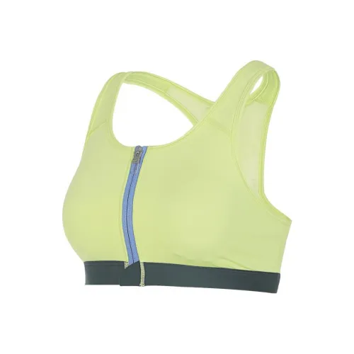 Nike DF SWSH ZIP Передний бюстгальтер Спортивное белье Женское Неоново-желтый