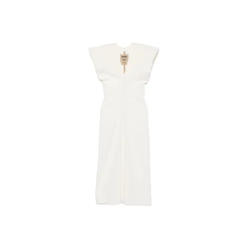 UMA WANG SS25 Без рукавов Платье Женское Белое