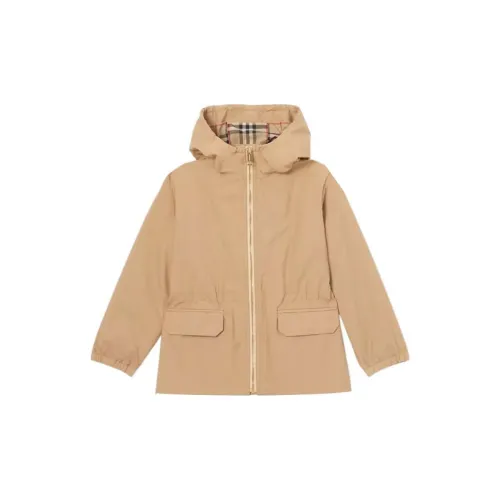 Burberry FW22 Куртки и Пальто Архив Бежевый Детский