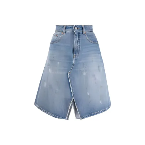 MM6 Maison Margiela Синие Женские Джинсовые Короткие Юбки