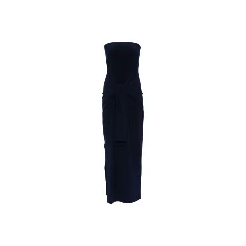 NORMA KAMALI Без рукавов Платье Женское Морской синий