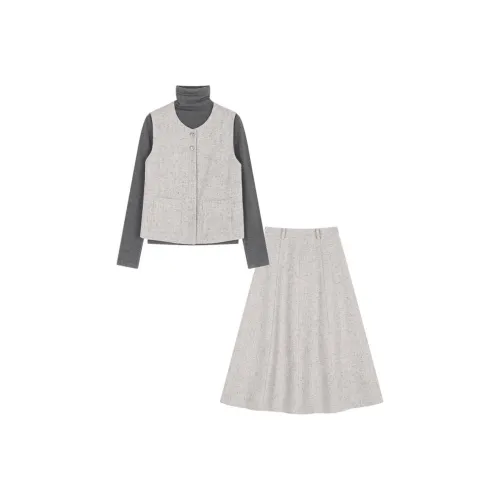 IHIMI Повседневный костюм женский Фотиния серый