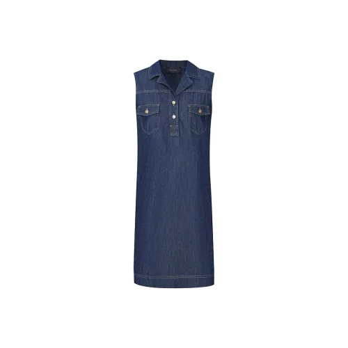 Firststation Без рукавов Платье Женское Темно-синий