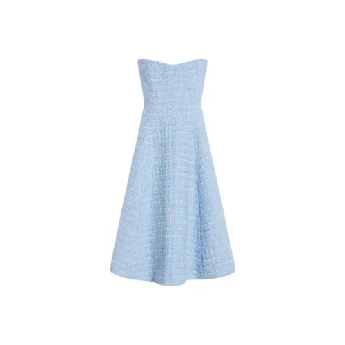 SCANLAN THEODORE Твид Boucle Платье Без рукавов Женское ПАЛЬСОВЫЙ СИНИЙ Светло-синий