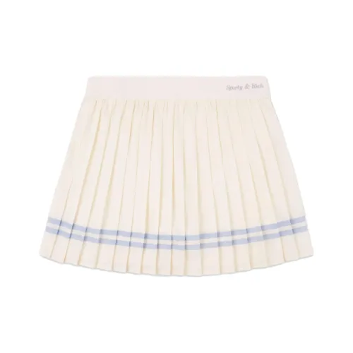 SPORTY RICH Повседневные короткие юбки Женские Молоко Белый