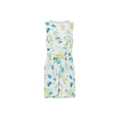 CARVEN Без рукавов Платье Женское Цветочное Cocktail С принтом