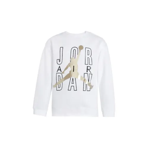 Джордан Белый Kids T-рубашки