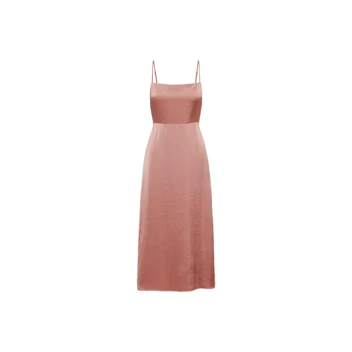 ARITZIA WILFRED Magdalena Satin Dress Slip Dress Women's Earthen Red