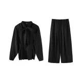 Премиум Черная Рубашка + Премиум Черные Штаны