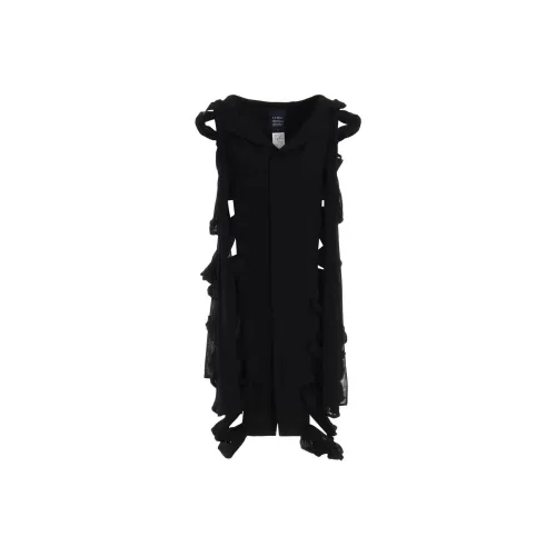 Yohji Yamamoto Черные Женские Платья без Рукавов