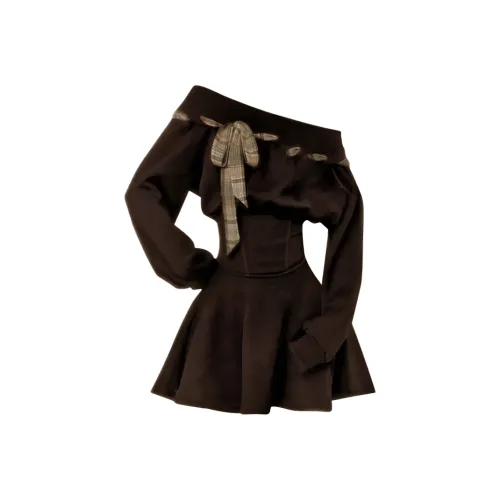 Incolore Длинное платье с длинными рукавами женское