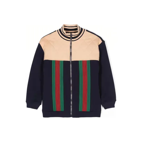 GUCCI Куртки и пальто для детей FW23 Темно-синий для малышей