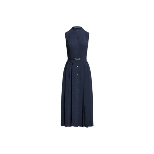 Ralph Lauren Collection Морской синий Женские Платья без рукавов