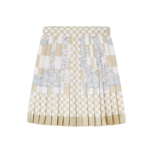 VERSACE Повседневные короткие юбки Женские Бежевый