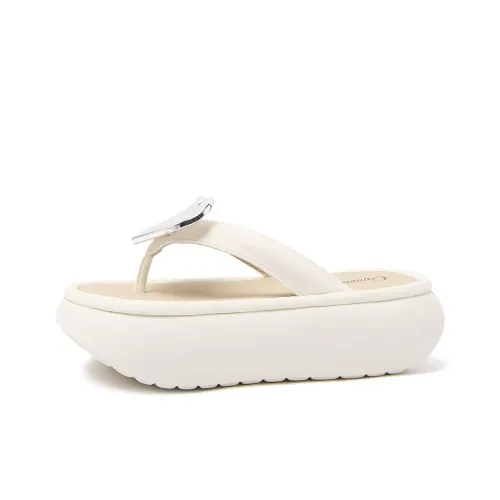 CAMEIDO Шлепанцы Женские Экрю