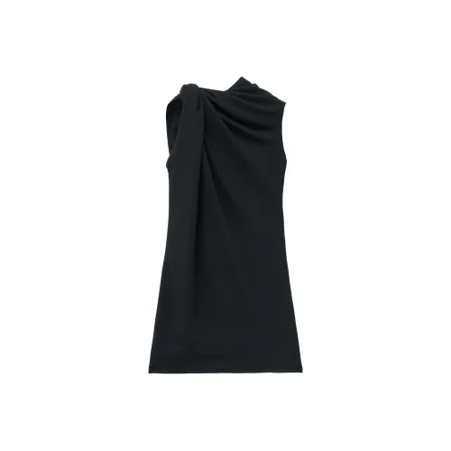 Alexander McQueen Черное Женское Платье без Рукавов