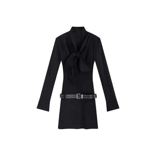 DOSOHEB Длинное платье с длинными рукавами женское