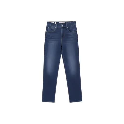 Levis Женские джинсы темно-синего цвета