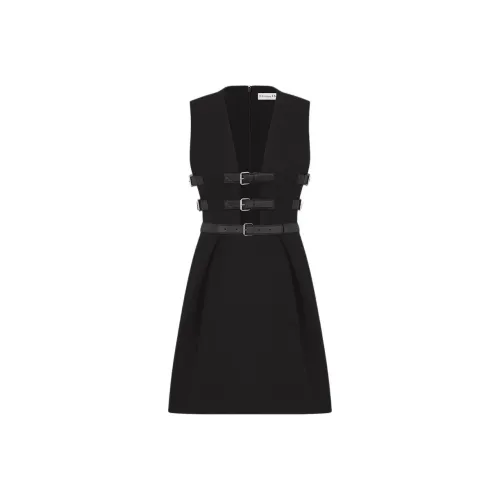 DIOR Черные Женские Платья без рукавов