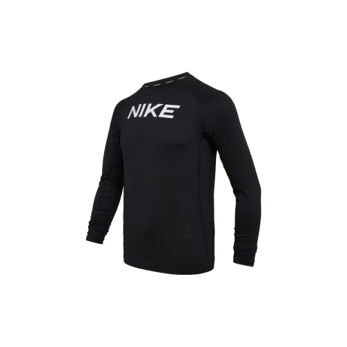 NIKE Черная школьная рубашка с коротким рукавом