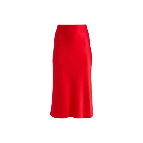 ALICE+OLIVIA SS24 Повседневная длинная юбка женская красная