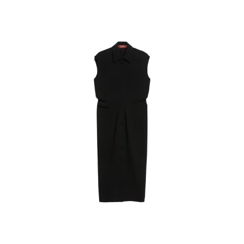 MaxMara Studio Без рукавов Платье Женское Черное