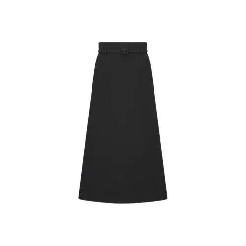 DIOR Черные Женские Повседневные Длинные Юбки