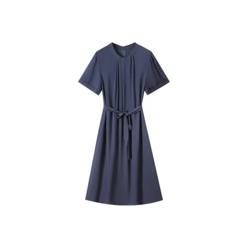 H YXIANG Короткое платье с короткими рукавами женское