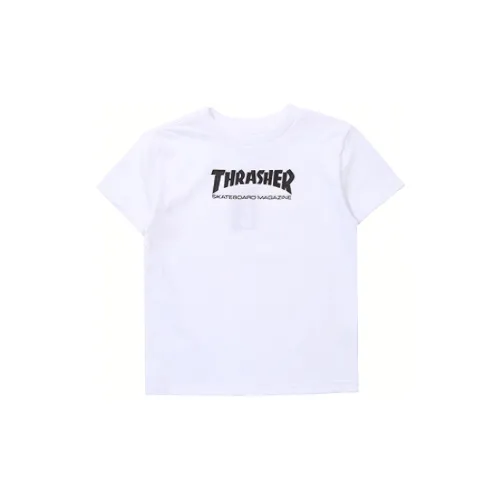 Thrasher T-Shirt US Version Детская Белая