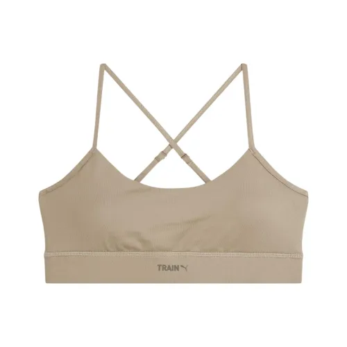 PUMA EVOLVE Низкий Impact Тренировки Бюстгальтер Спортивное белье Женские Хаки