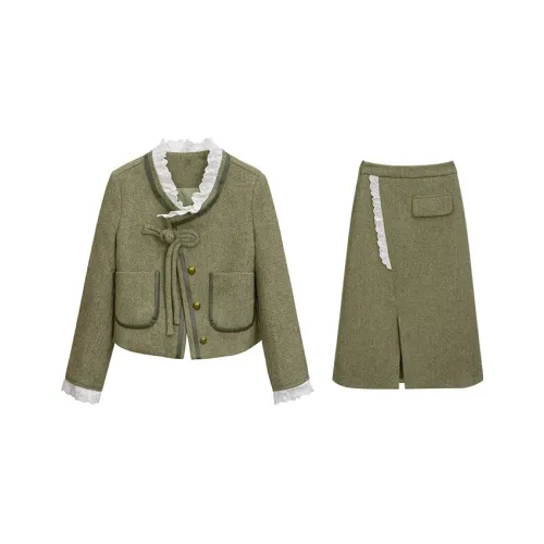 KAZAN 2023 Winter Комплект с юбкой Стандартный и Утепленный Женский 2 упаковки Зеленый