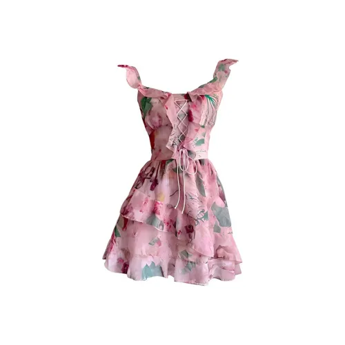 MO VOICE Slip Платье Женское Цветочное