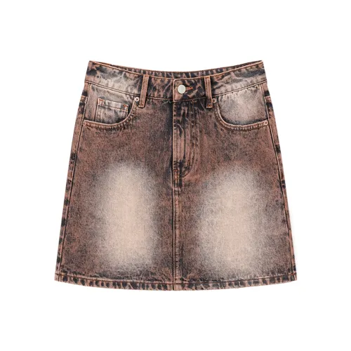 NO ONE ELSE Повседневные короткие юбки Женские Кофе