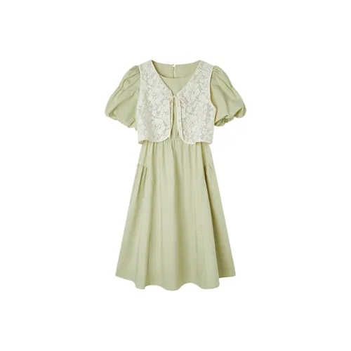 Комплект Pit с юбкой женский светло-зеленый