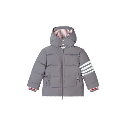 THOM BROWNE Средне-серый Kids Пуховики