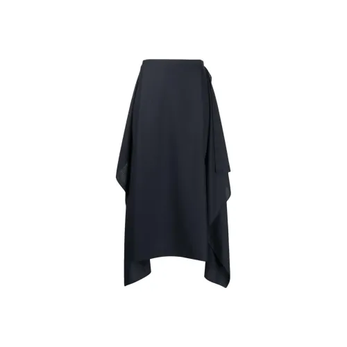THE ROW Морской синий Женские Повседневные Длинные Юбки