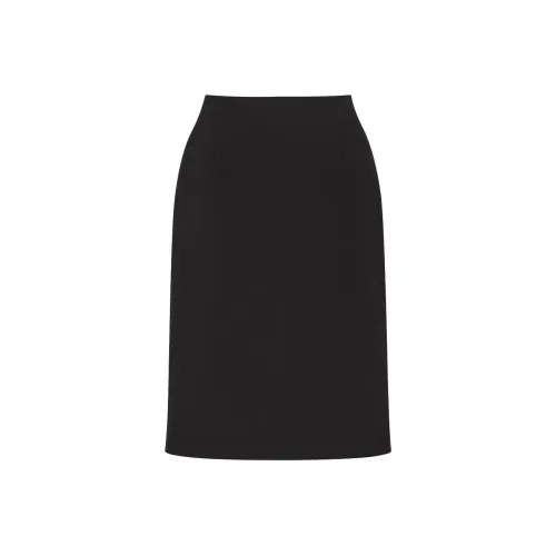 UNIQLO Черные Женские Повседневные Длинные Юбки