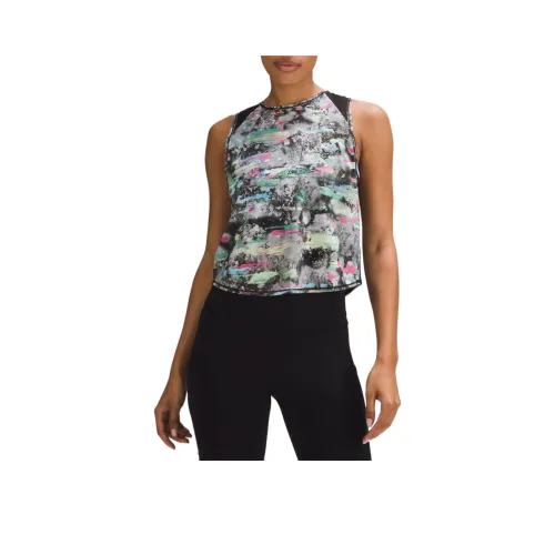 lululemon SculptCropped Collection Майка Женская Граффити МНОГОцветная