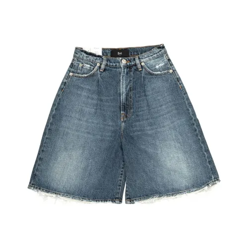 3X1 Midland Синие Женские Джинсовые Шорты