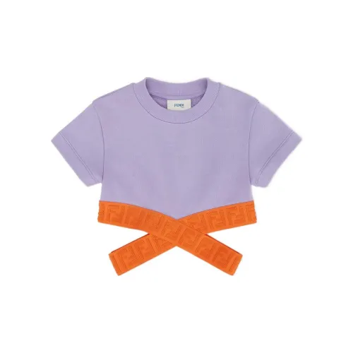 FENDI Фиолетовые Kids T-рубашки