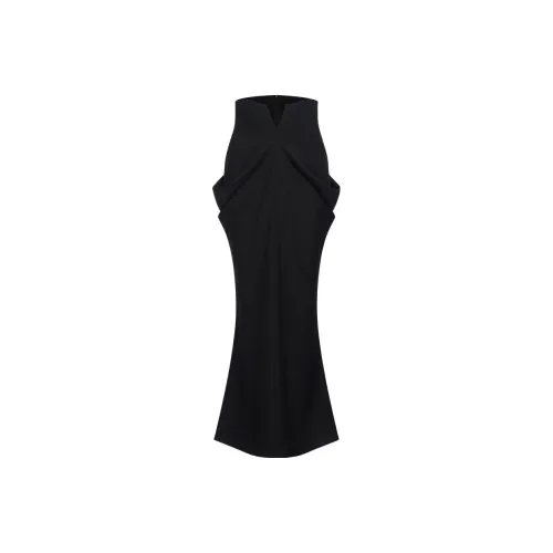 CROYEZ Повседневный Длинный Юбка Женская Черная