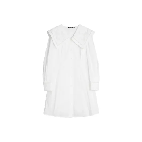 ELLE Лето Новинка Длинный Рукав Юбка Женская Белая