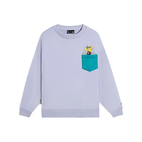 LINING YOUNG Толстовка Sports Life Collection Azure Feather Blue Teenagers