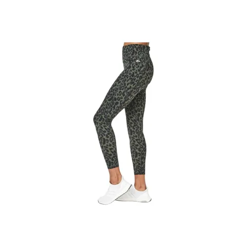 Sweaty Betty Running Pants Женские Оливковый Леопардовый принт