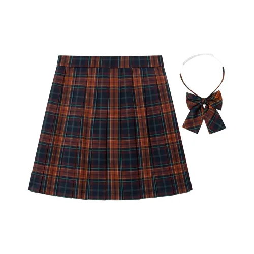 Tokyo Season Красная Королева Клетчатая Юбка Женская Повседневная Короткая Юбка