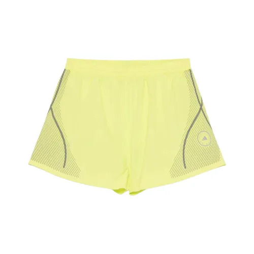 Adidas Повседневные шорты Женские Неоновый зеленый