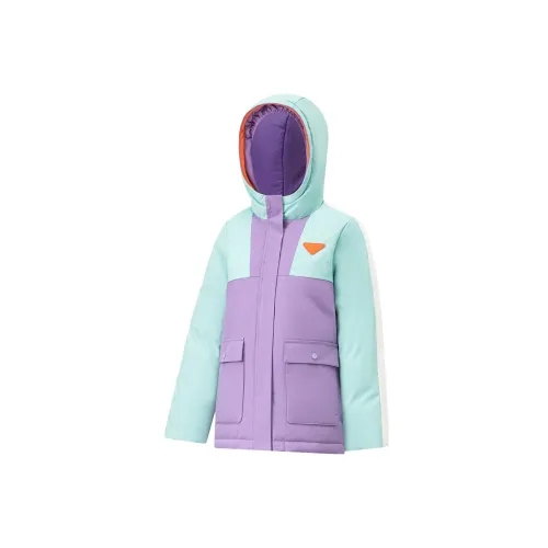 LINING YOUNG Пуховик Детский The Озеро IS Серо-синий Светлый Лотосовый Фиолетовый